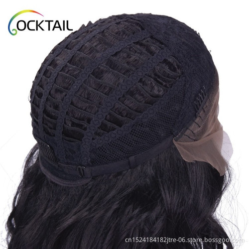Japanese fiber beautiful long synthetic lace wigs